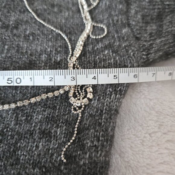 Mango Women's Glitter Detail Knitted Sweater gray size L NWOT - Picture 7 of 15